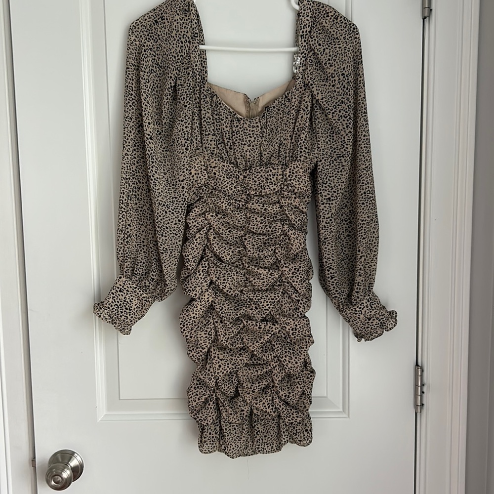 Leopard print boutique dress